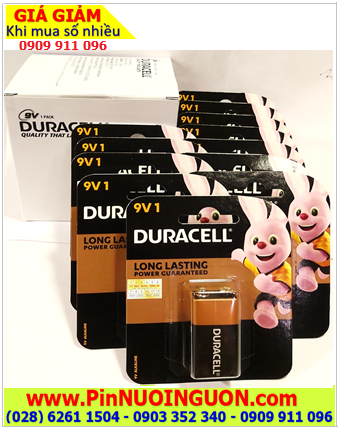 COMBO 01HỘP=12vỉ Pin 9v Duracell MN1604B-6LP3146 Alkaline chính hãng, Giá chỉ 708.000/HỘP